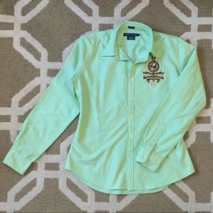 Ralph Lauren Pistachio Crest Blouse